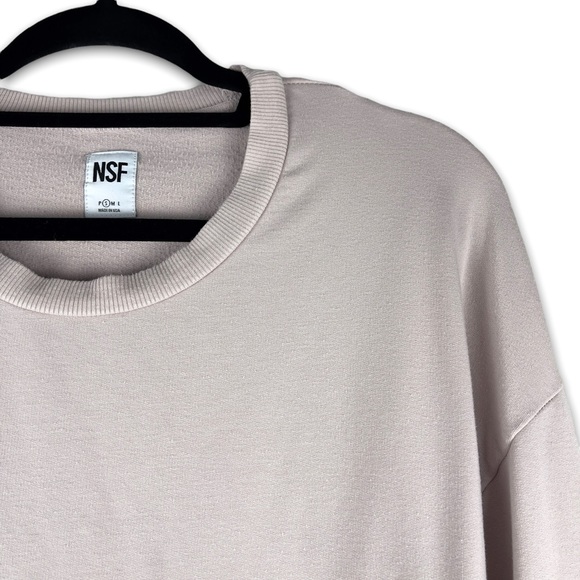 NSF blush long sleeve tee shirt blouse size small - Picture 3 of 12